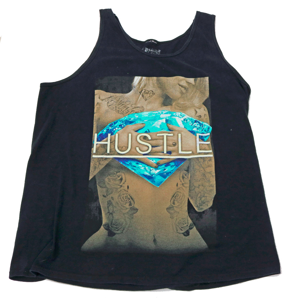 Hard Ten Hustle Black Tank Top Muscle Shirt